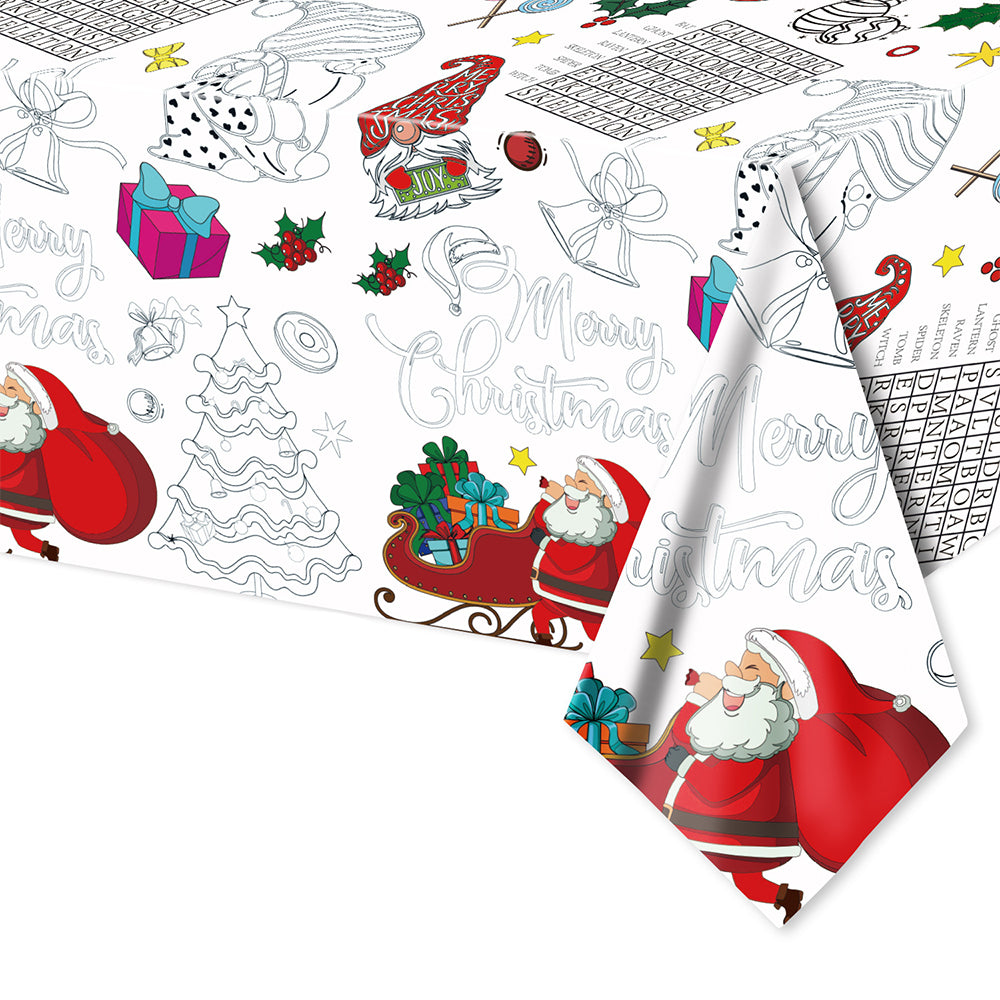 180x120CM Xmas Giant Coloring Poster Paper Coloring Tablecloth