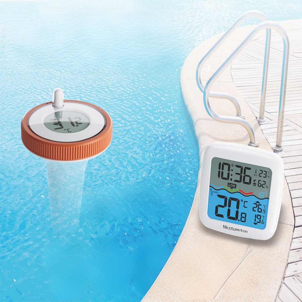 Waterproof Pool Thermometer Digital Pool Thermometer Floating for Swimming Pool