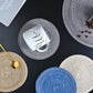 Round Braided Placemats Set of 4 Washable Place Mats for Dining Tables