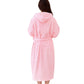 Towelling Wrap Hooded Bathrobe
