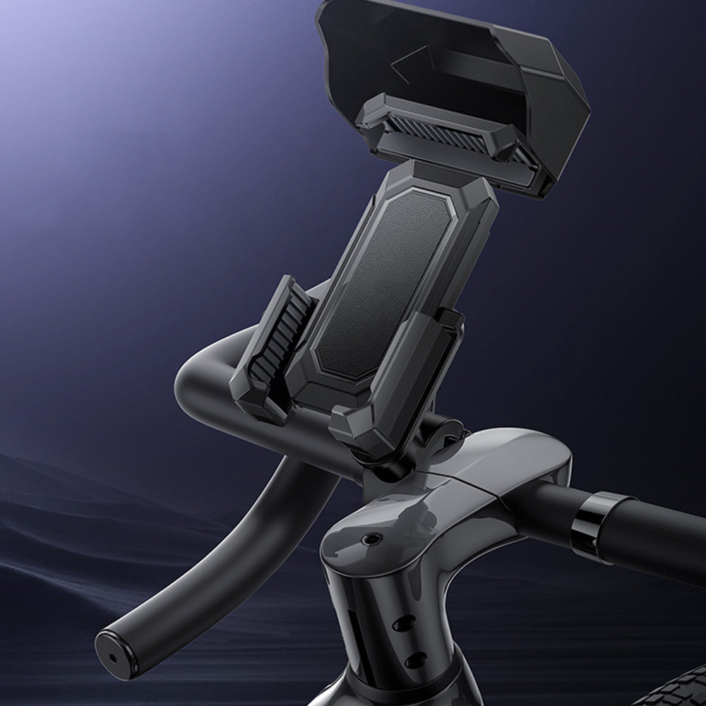 Bike Phone Holder with Detachable Sun Rain Cover for Motorcycle Bicycle