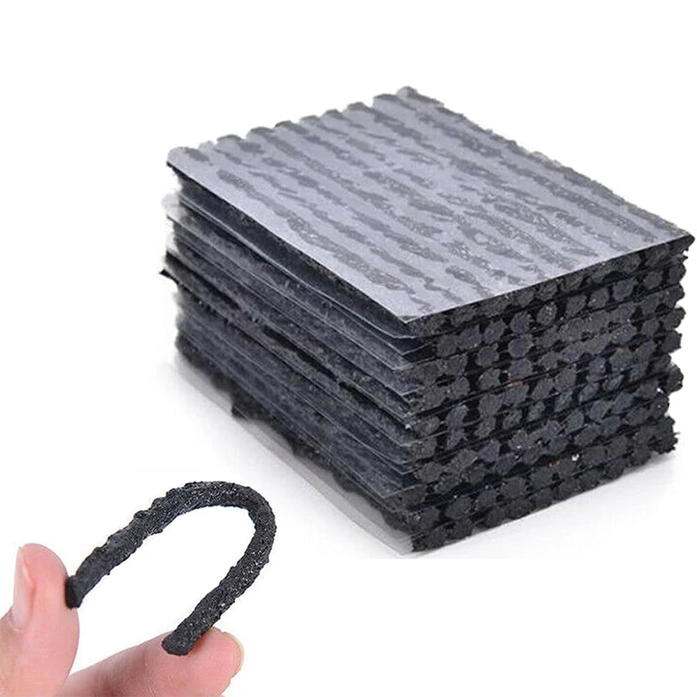 100Pcs Tire Repair Rubber Strips Tubeless Tire Puncture Repair Kit for Car Motorcycle