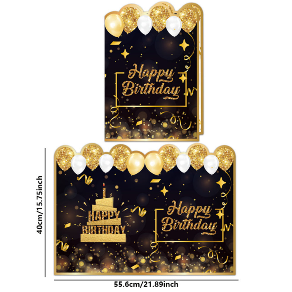2Pcs Jumbo Happy Birthday Card for Party Decoration