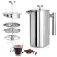 Stainless Steel French Press Coffee Maker French Press Kettle Coffee Pot