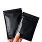 100 Pack Black Matte Aluminum Foil Food Storage Bags in 2 Sizes