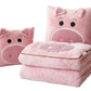 Pillow Blanket Throws Back Support Cushion