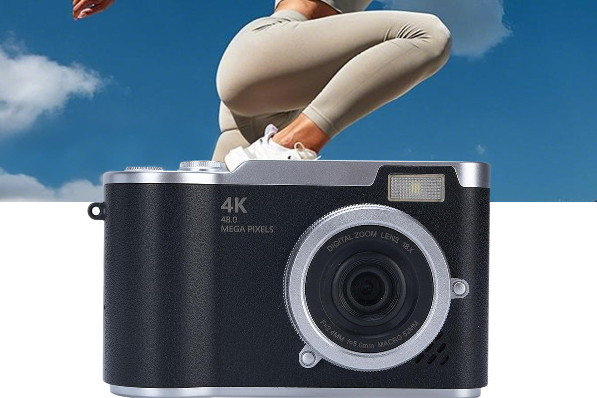 HD 1080P Flip Screen Retro Digital Camera with 2.4 inch Display