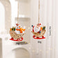 Resin Christmas Tree Ornaments 6 Pack Santa Snowman Stocking Sleigh Holiday Hanging Decorations