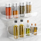 2Pcs Acrylic Adhesive Shower Caddy No Drill Wall Mount Organizer Storage Shelf