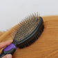 2 Pack Pet Grooming Brush Set Deshedding Double Sided Comb Massage Brush for Cats Dogs Horses