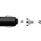 6in1 Car Charger with Dual USB and Cigarette Lighter Socket for 12V 24V Vehicles
