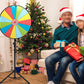 60cm Prize Wheel 15 Slots Colour Spinning Wheel with Adjustable Tripod Floor Stand