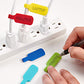 50Pcs 9 Colors Water Resistant Cable Tags Wire Labels for Cable Management
