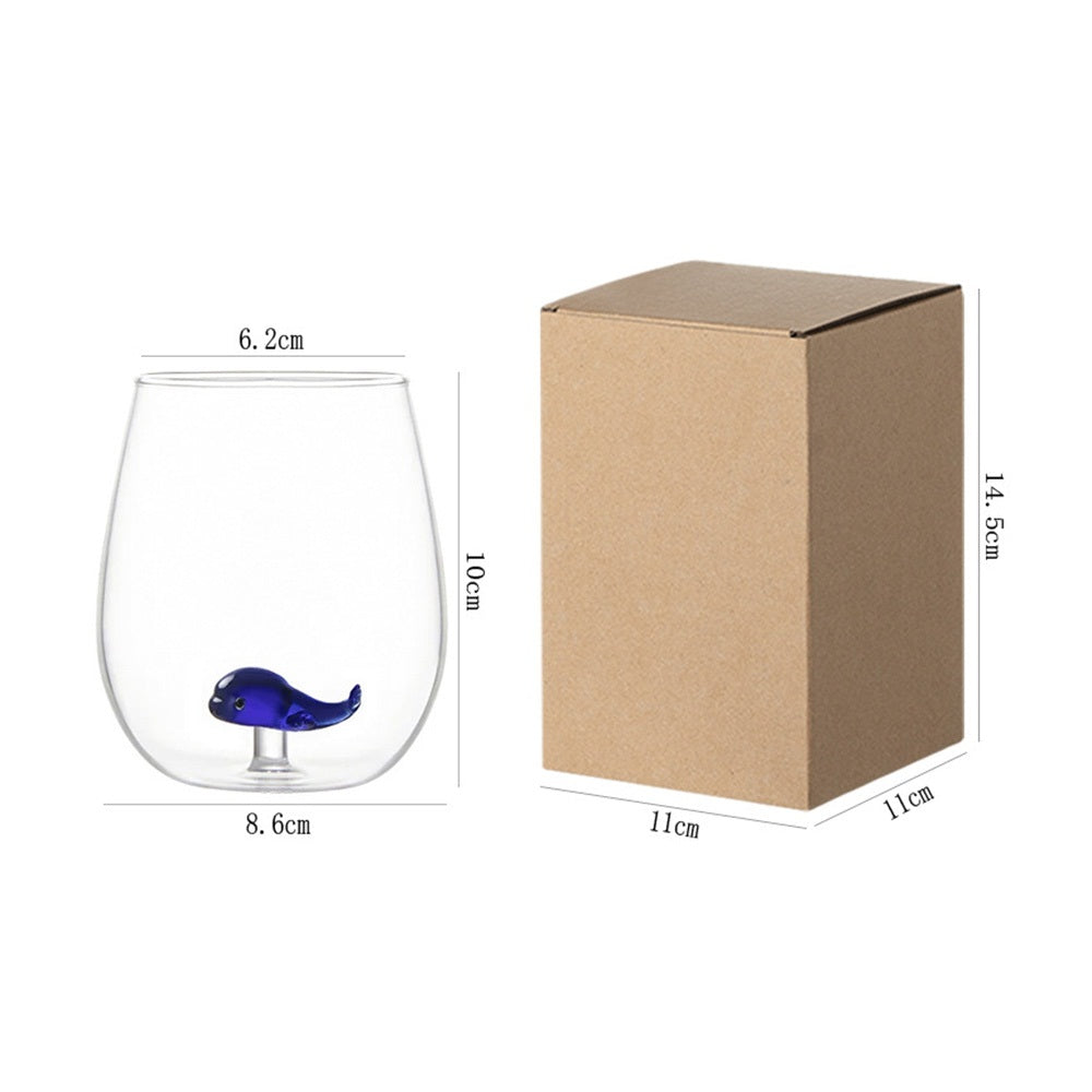 Creative Cartoon Three Dimensional Animal Glass Cup