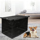 Breathable Oxford Fabric Dog Crate Cover with Front and Side Zipper Doors