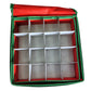 4-Tier 64 Compartment Christmas Ornament Storage Box with Lid