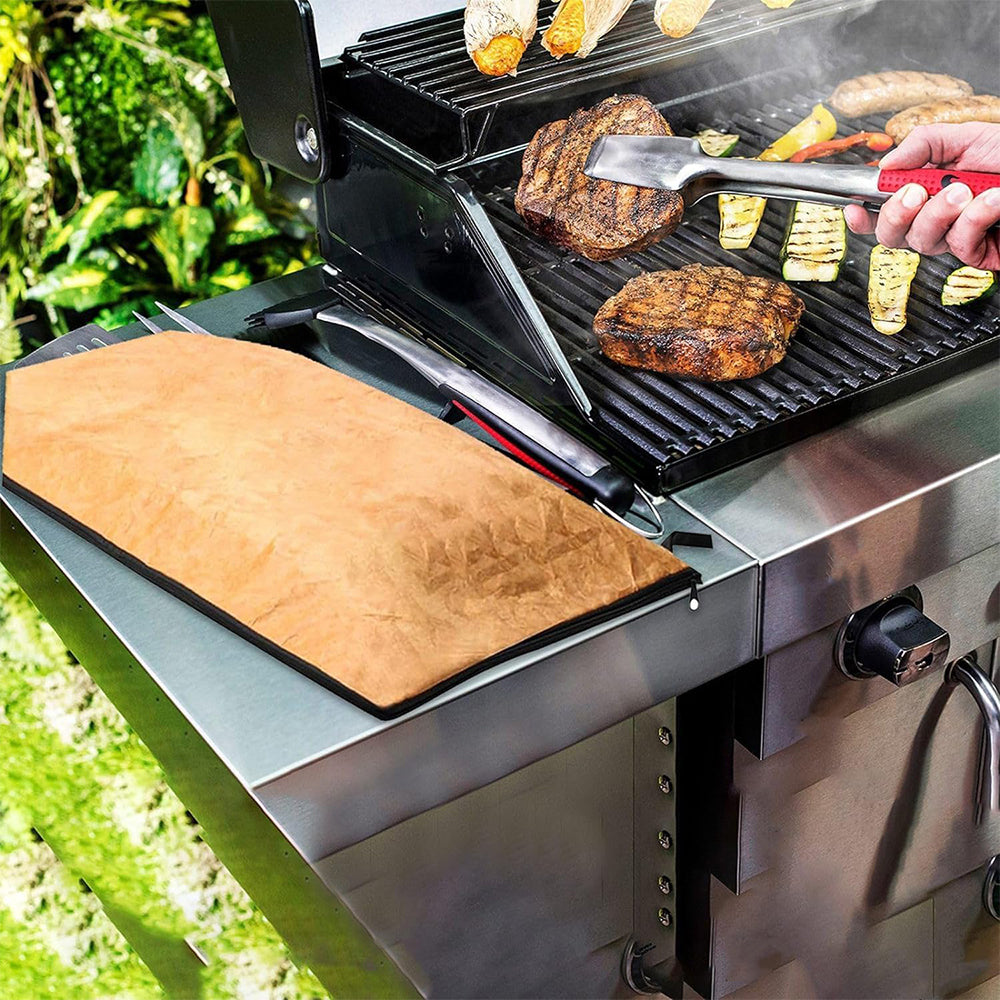 Portable Insulated BBQ Blanket Resting Meat Reusable Zippered Large Capacity