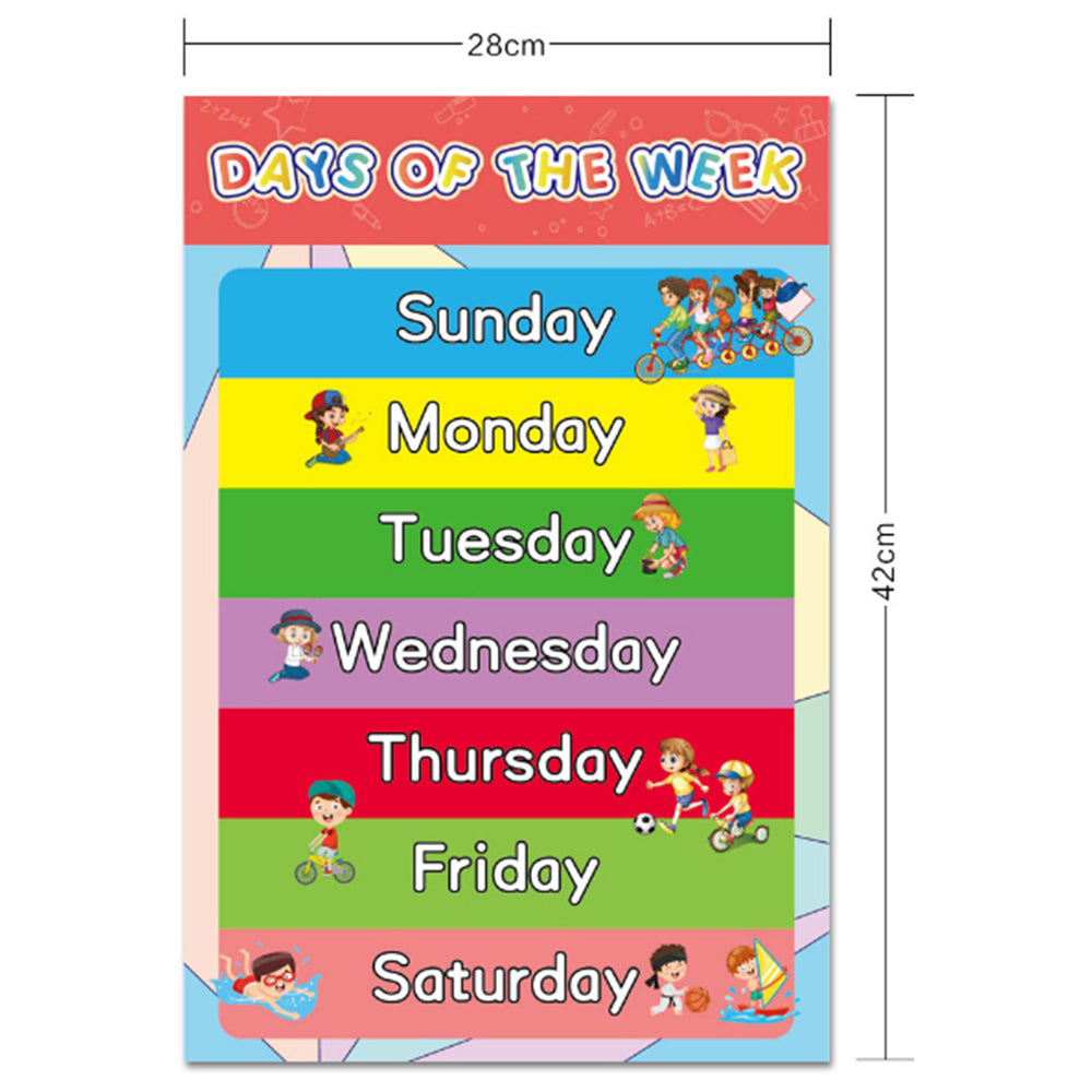 16Pcs Educational Preschool Posters for Classroom And Kindergarten