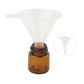 50Pcs 1/2ml Amber Glass Dropper Bottle with Funnel