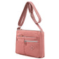 Multi-Pocket Splash-Proof Nylon Crossbody Shoulder Bag