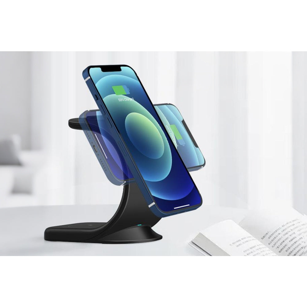 3 in 1 Wireless Charging Station for iPhone AirPods Apple Watch 15W Fast Charging Stand