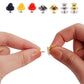 150 PCS Butterfly Clutch Tie Tacks Pin Back Replacement with Storage Box for DIY Brooch Badge