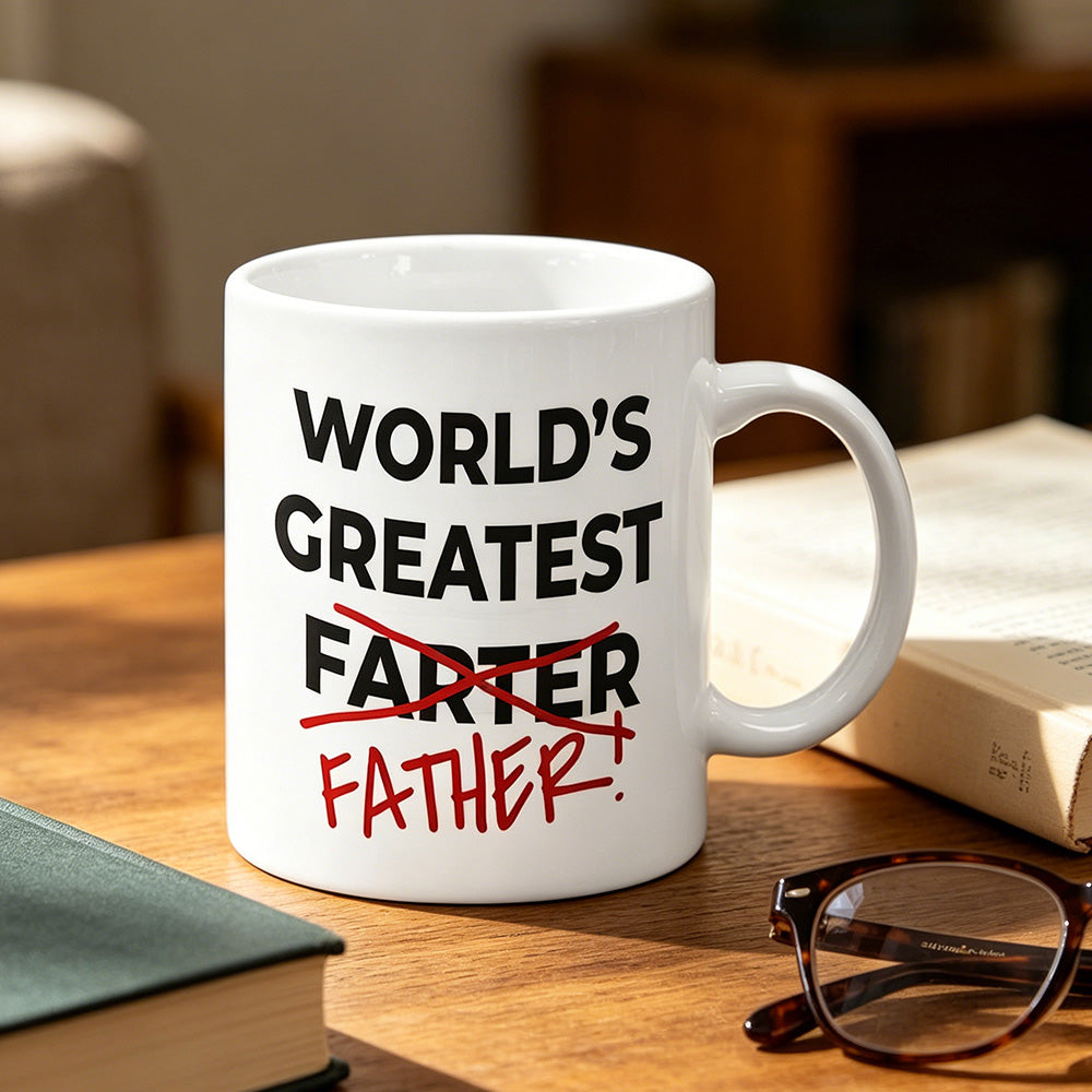 325ml Funny Coffee Mug with Handle Tea Cup for Christmas Fathers Day Gift