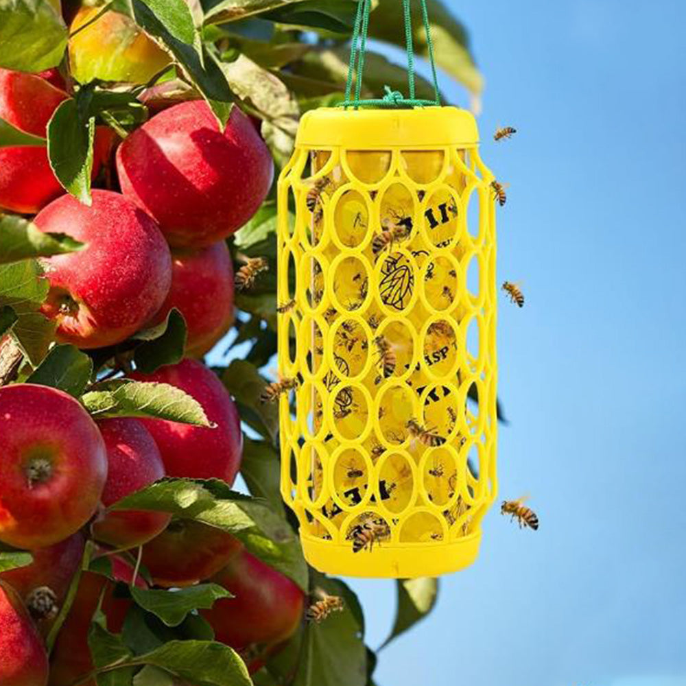Wasp Trap Outdoor Hanging Carpenter Bee Trap Wasp Killer Insect Catcher Tool with 8 Stickers