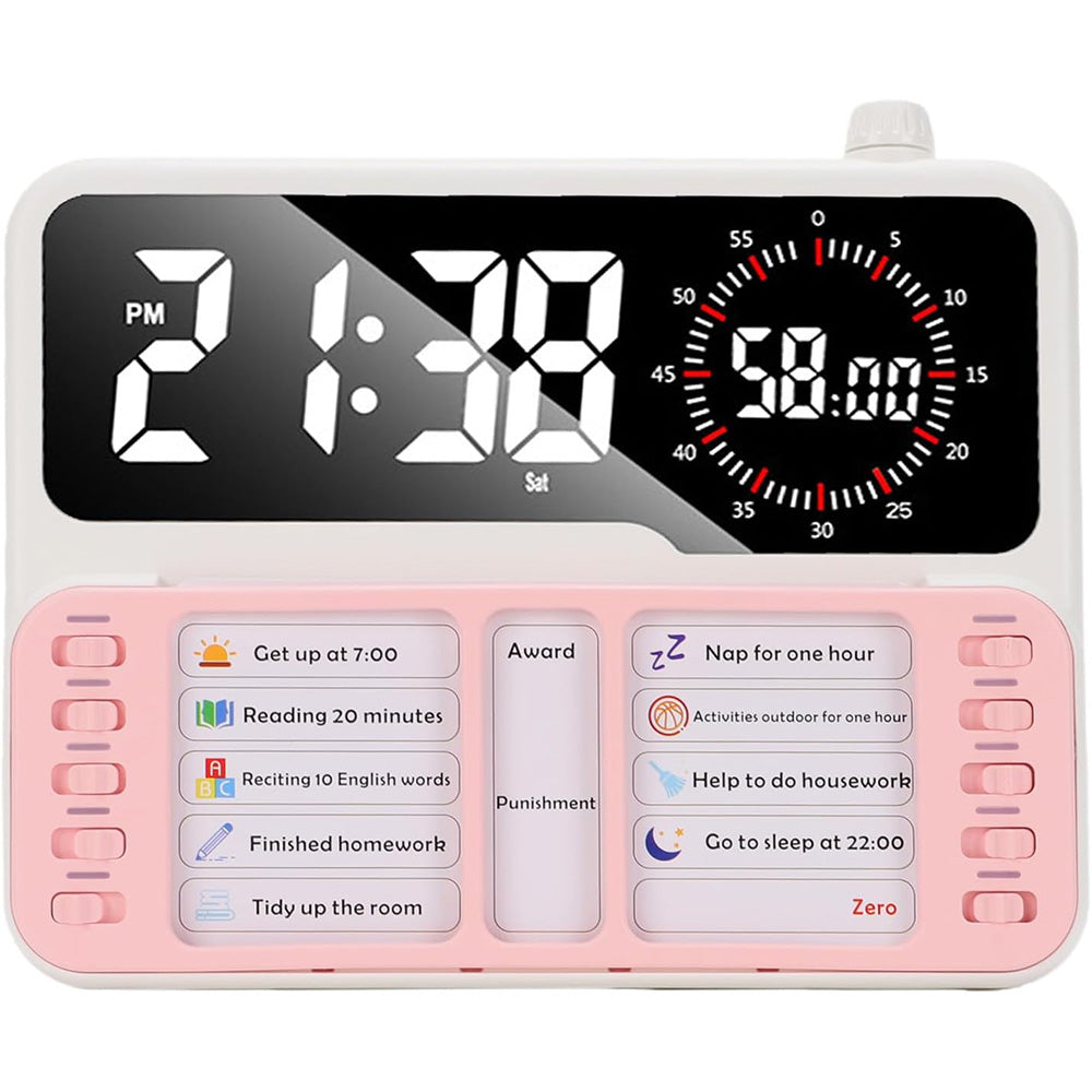Visual Countdown Timer Clock Task Board and Pen Holder