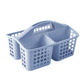 4 PCS Shower Caddy with Handle 3 Compartments Plastic Organizer Basket for Bathroom Kitchen