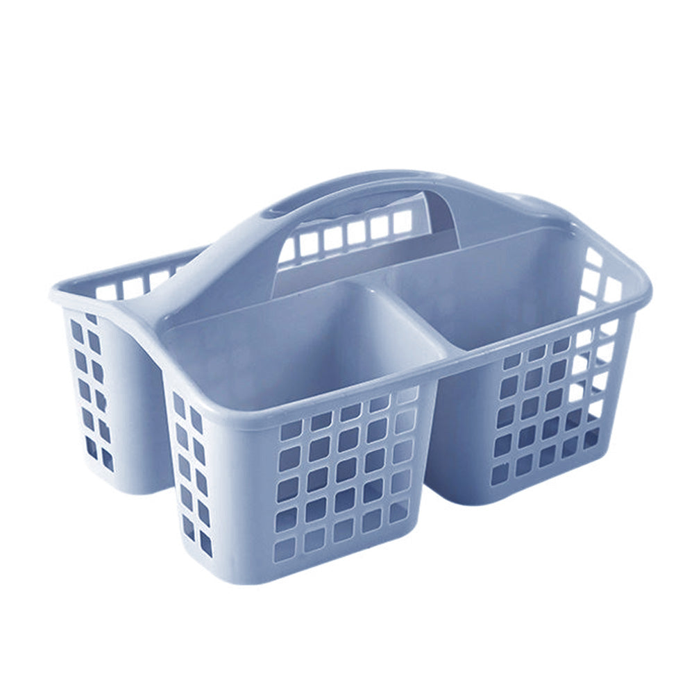 4 PCS Shower Caddy with Handle 3 Compartments Plastic Organizer Basket for Bathroom Kitchen