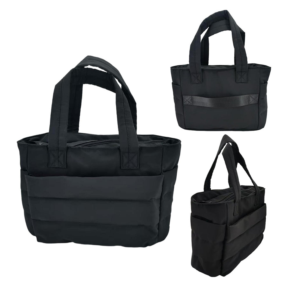 Puffer Tote Bag Quilted Puffy Handbag Lightweight Satchel Bag