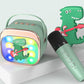 Wireless Bluetooth Karaoke Speaker with Dual Microphones Portable LED Light Music Player