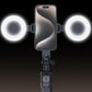 Vlogging Kit with AI Tracking Tripod 2 Lights 2 Mics for iPhone Android Camera