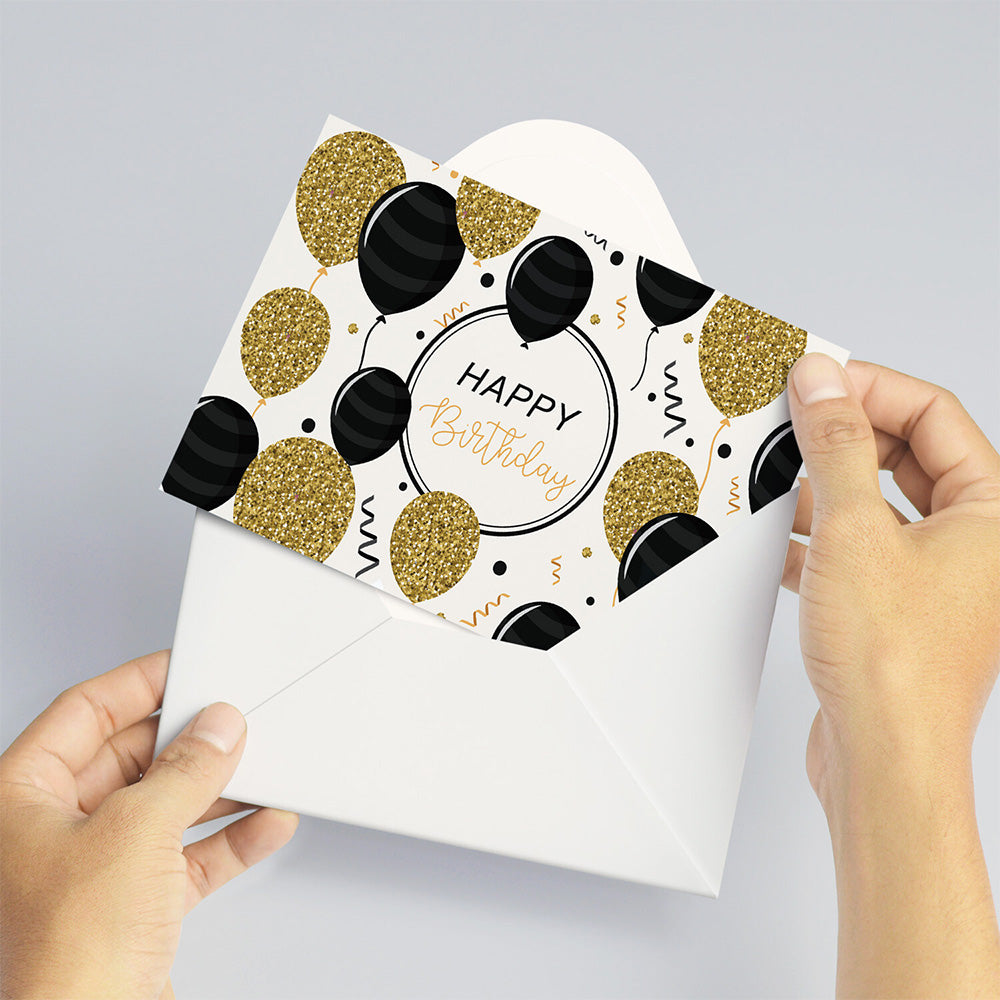 24 Pack Blank Birthday Cards with Envelopes for Party Invitations