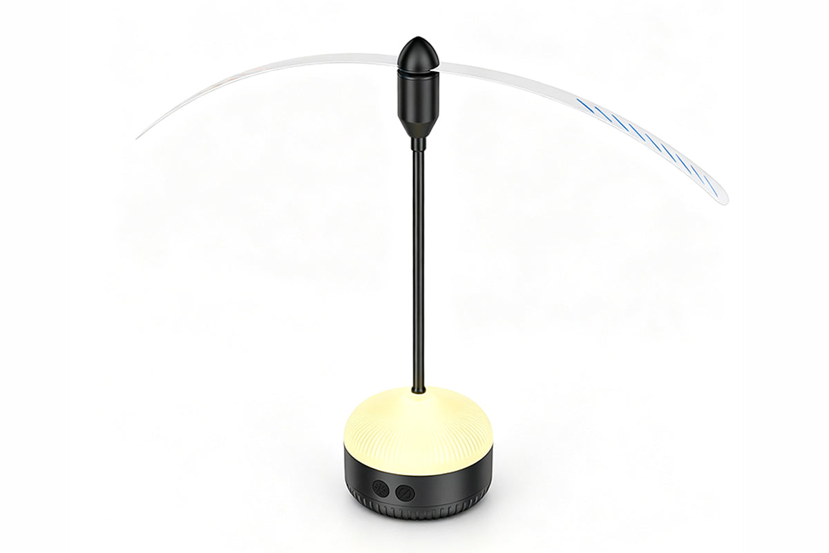 Flexible Blade Fly Repellent Fan Warm Light Table Flying Bug Repeller Fan