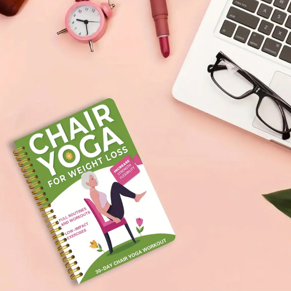 Chair Yoga Journal Notebook for Adults Seated Exercise Guide