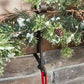 2 in 1 Christmas Fireplace Stocking and Mantel Garland Hanger with Non-Slip Pads