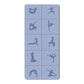 Printed Yoga Poses Yoga Mat with Storage Bag Portable Exercise Foldable Workout Mat