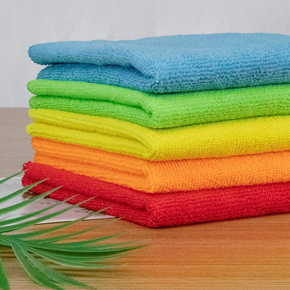 20Pcs 30x30CM Microfiber Cleaning Cloths Bulk Car Kitchen Glass Cleaning Towels