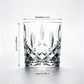 6 Piece 300ml Thick Clear Glass Whiskey Tumbler Set