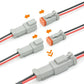 10 Kit 2 Pin Connectors for DT Deutsch Water-resistant Automotive Electrical Connector for Car