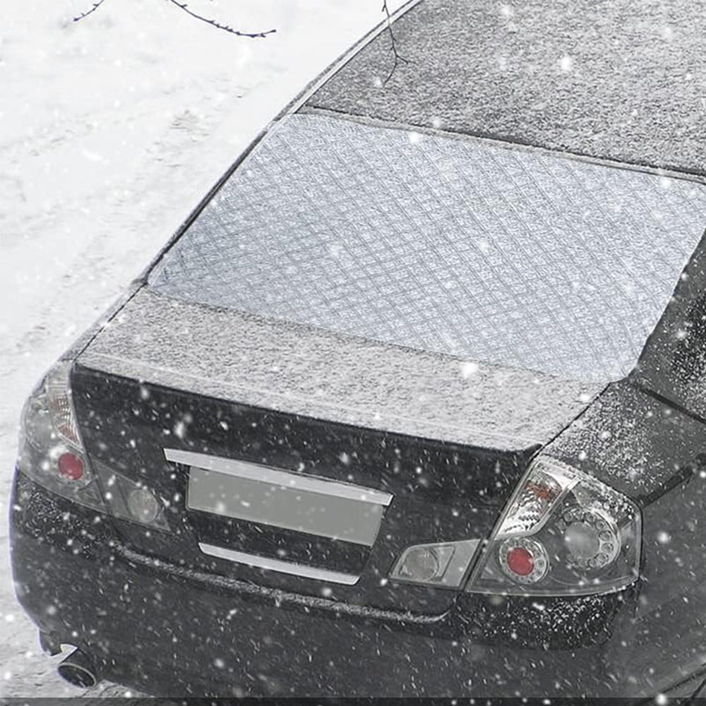 Car Rear Windscreen Snow Cover with Windproof Elastic Straps