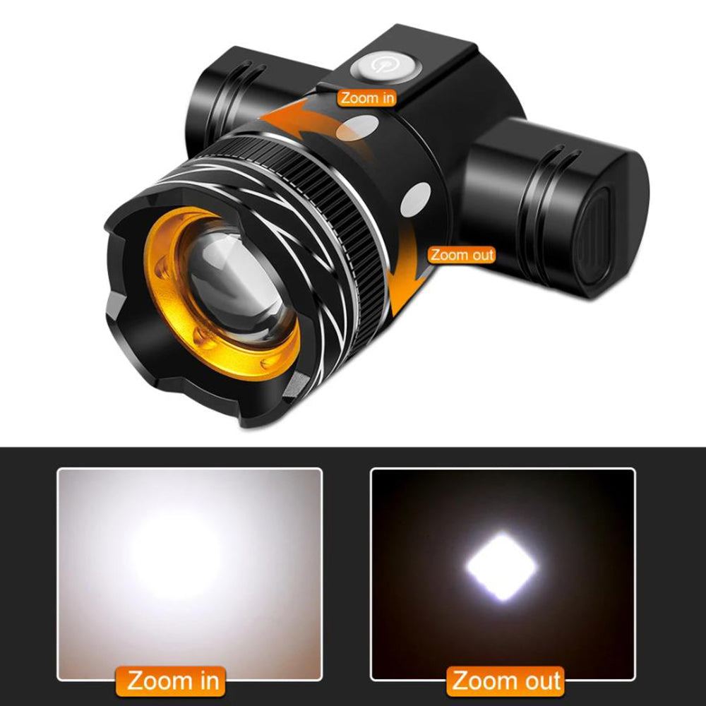 Rechargeable T6 MTB Bicycle LED Front Headlight with USB Cable