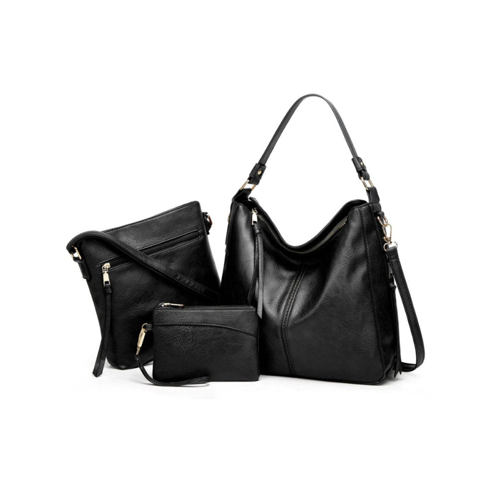 Leather Handbags Shoulder Bag and Purse Set for Women Gifts