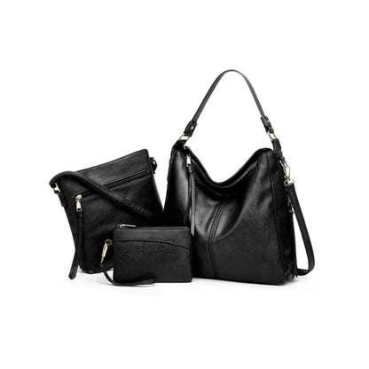 Leather Handbags Shoulder Bag and Purse Set for Women Gifts