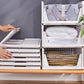 Stackable Plastic Storage Basket Foldable Closet Organizer Clothes Storage Drawer