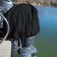 Outboard Motor Cover Engine Dust Cover Waterproof UV Resistant for Boat-Black