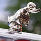 Angry Rubber Duck Car Hood Ornament Resin Decoration for Motorcycle and Car