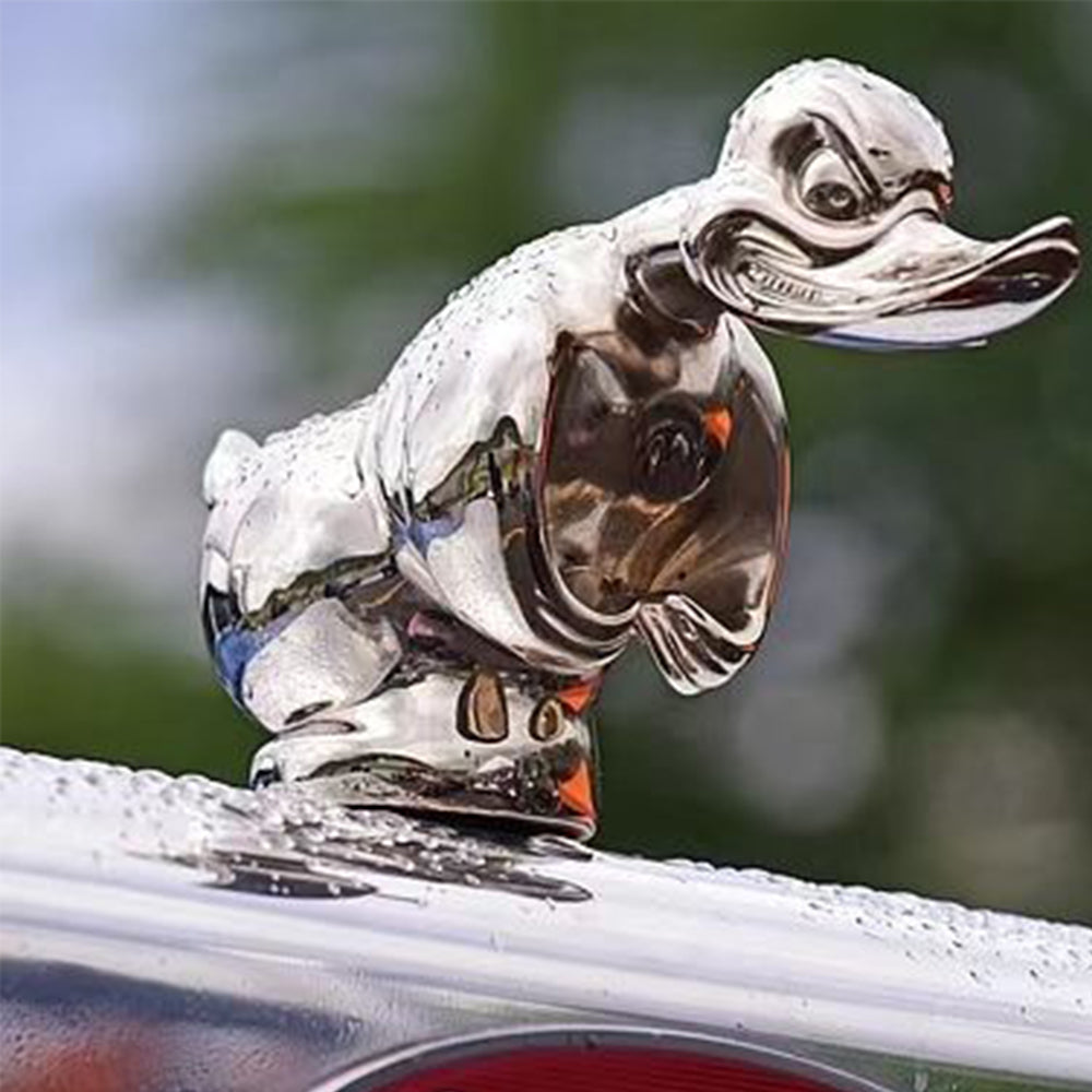 Angry Rubber Duck Car Hood Ornament Resin Decoration for Motorcycle and Car